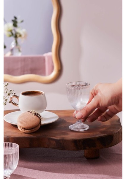 6'lı Gümüş Renkli Kahve Yanı Bardağı, 60 Ml, Şık ve Kullanışlı Set fiyatları