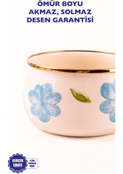 Emaye Sos Tavası 16CM 1,3 Litre Ahşap Saplı, Tüm Ocak Tiplerine Uygun fırsatları