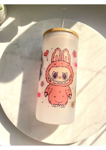Bambu Kapaklı Buzlu Cam Bardak, Şık ve Kullanışlı Tasarım fiyatları