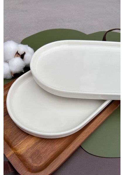 2'li Krem Kişisel Sunum Tabak Seti, 25 Cm, Şık ve Kullanışlı. fiyatları