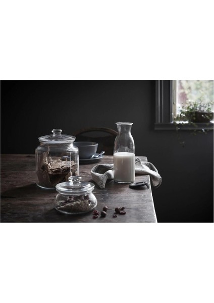 Şeffaf Cam Kavanoz 1,9l, Vakumlu ve Turuncu Kapaklı, Pratik Saklama Çözümü fırsatları