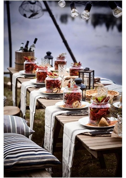 Şeffaf Cam Kavanoz 1,9l, Vakumlu ve Turuncu Kapaklı, Pratik Saklama Çözümü