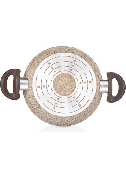 Kremalı Granıtec 20 cm Sahan ile Yemeklere Şıklık ve Lezzet Katın