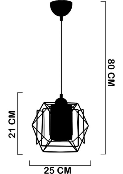 Şık Siyah Tekli Füme Camlı Modern Avize, Evinize Zarafet Katın modelleri