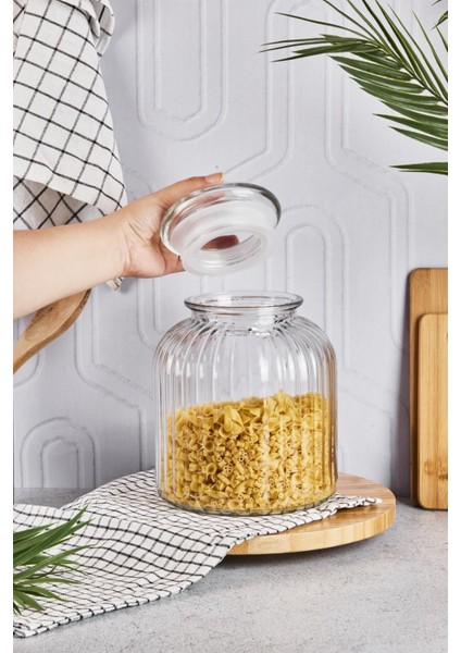 Turuncu 3,75L Cam Erzak Kavanozu, Saklama ve Organize Etme Için Mükemmel Seçenek fiyatları