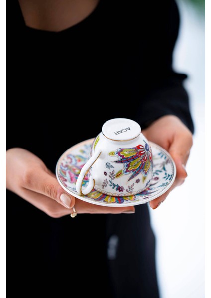 Çift Kişilik Renkli Kahve Fincanı Takımı, 90 Ml, Şık ve Kullanışlı Tasarım fiyatları