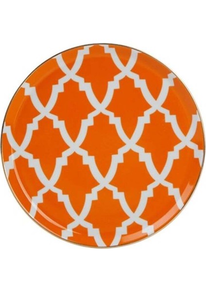Turuncu Düz Tabak 20 Cm, Şık ve Dayanıklı Ev ve Mutfak Gereçleri