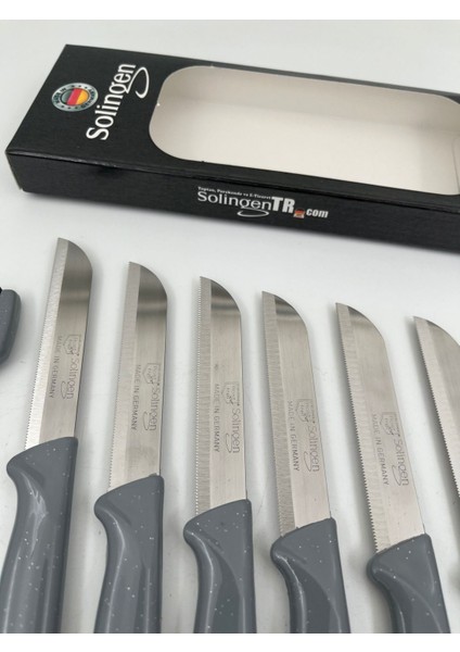 Şık Gri Simli 10 Parçalı Meyve, Doğrama ve Soyma Seti fırsatları