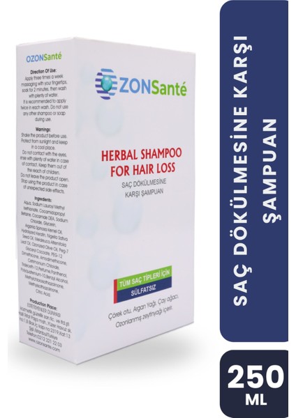 Sülfatsız Şampuan – Tüm Saç Tipleri İçin Doğal Bakım 250 ml fiyatları