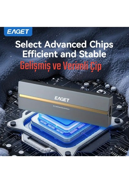 20Gbps M.2 Nvme Ssd Kutusu CE Lisanslı 2280/2260/2242/2230/ Gen 3x2 Yüksek Hızlı Son Nesil Teknoloji Metal Sağlam Orjinal