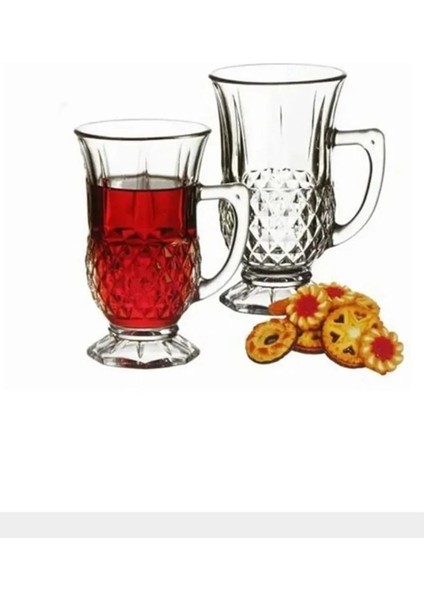 6'lı Renkli Ayaklı Çay Bardağı, 150 Cc, Şık ve Kullanışlı Set fiyatları