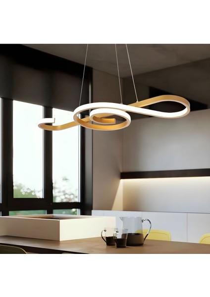 Modern Sarkıt LED Avize, Beyaz Işık, Güçlü ve Şık Tasarım, Salon ve Mutfak Için