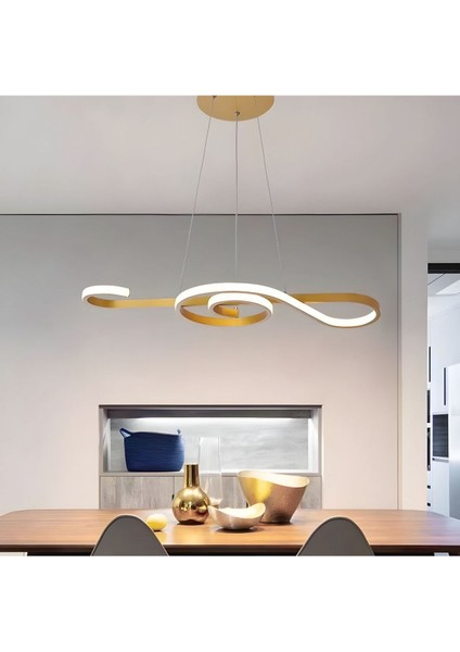 Modern Sarkıt LED Avize, Beyaz Işık, Güçlü ve Şık Tasarım, Salon ve Mutfak Için