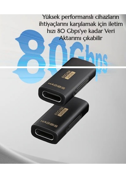 Çevirici Dönüştürücü Adaptör Dişiden Dişiye 240W 8K 80Gbps Uzatma Dönüştürücü Adaptör Desteği