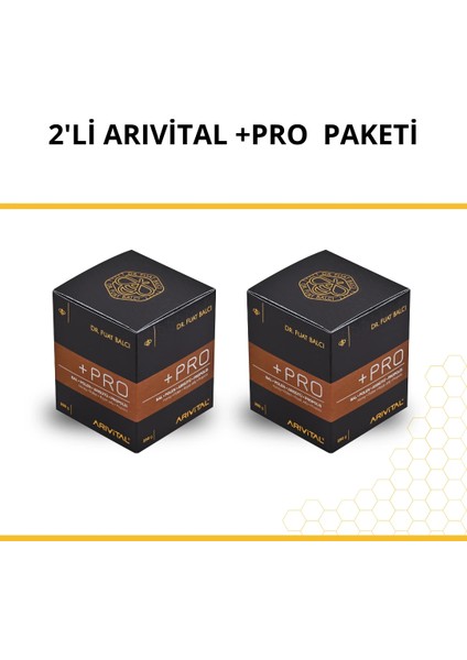 2'li Arıvital +Pro (Bal, Polen, Arı Sütü, Propolis) Paketi