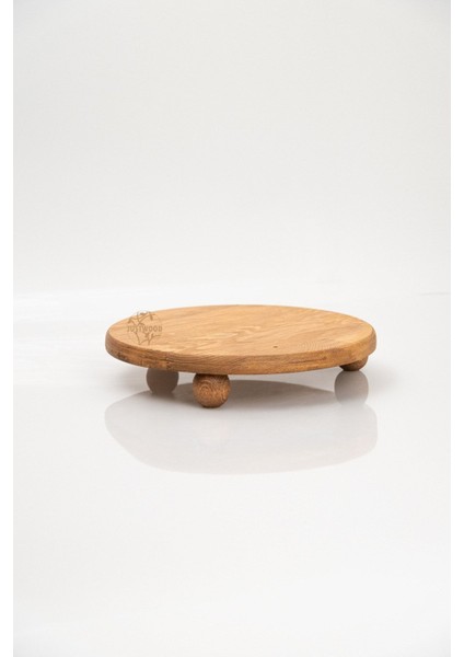 Ahşap Yuvarlak Pasta Servis Tabağı 29 Cm, Şık ve Dayanıklı, Kahverengi fiyatları