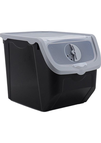 12 Litre Saklama Kutusu Çiftli Gri, Soğan ve Patates Için Ideal