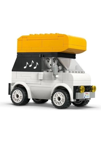 Animal Crossing K.k. Meydan Konseri 77052-7 Yaş ve Üzeri Çocuklar Için Kafe ve Araç Içeren Oyuncak Yapım Seti (550 Parça) modelleri