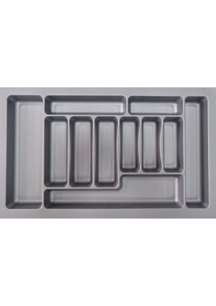 Gri Çekmece Içi Kaşıklık, 74,5X48,5 Cm, Kesilebilir, Şık ve Pratik Depolama Parçası