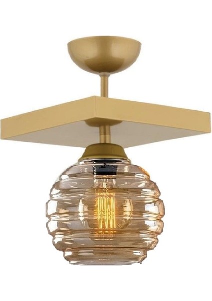 Modern Bal Camlı Tekli Kare Avize, Salon, Mutfak, Yatak Odası ve Hol Için Ideal. fiyatları