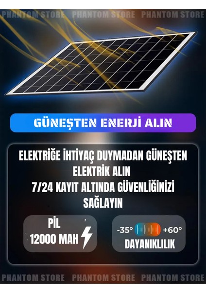 Güneş Enerjili Sim Kartlı Çift Kameralı Güvenlik Kamerası | Elektriksiz ve Internetsiz Çalışır, Telefon Üzerinden Uzaktan Izleme fiyatları