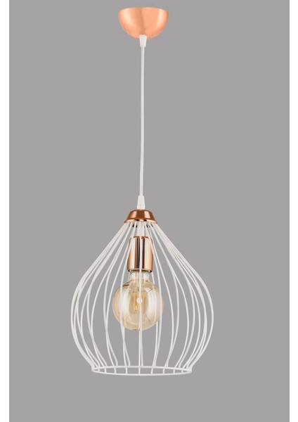 Beyaz Bakır Tekli Armut Sarkıt, Şık ve Modern Aydınlatma Seçeneği fırsatları