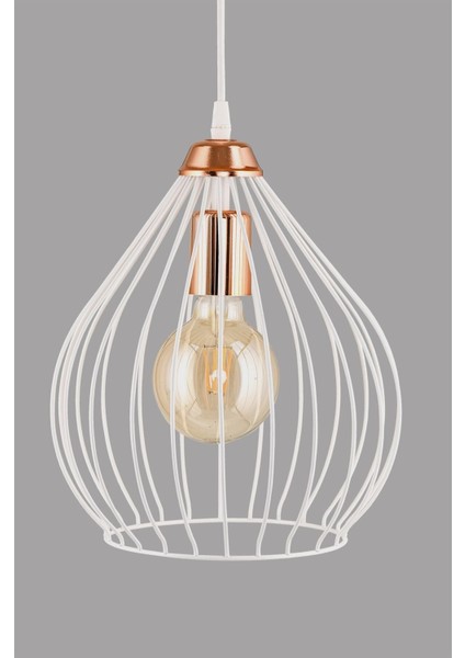 Beyaz Bakır Tekli Armut Sarkıt, Şık ve Modern Aydınlatma Seçeneği indirimleri