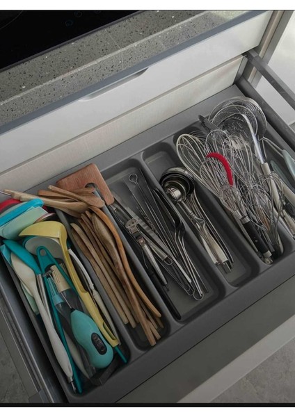 Çekmece Içi Düzenleyici 75X49, 69X40 Cm, Kesilebilir, Gri