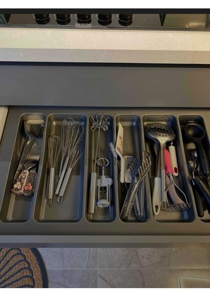 Çekmece Içi Düzenleyici 75X49, 69X40 Cm, Kesilebilir, Gri fiyatları