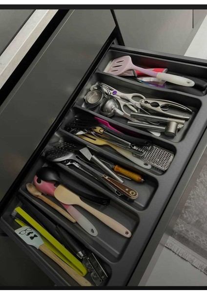 Çekmece Içi Düzenleyici 75X49, 69X40 Cm, Kesilebilir, Gri fırsatları