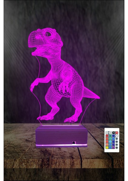 3D Dinozor Gece ve Masa Lambası, Şık ve Renkli Aydınlatma, Çocuk Odası Dekoru fırsatları