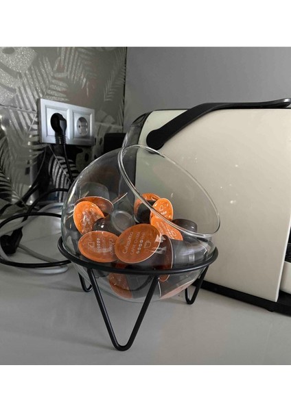 Şık Siyah Dekoratif Yükseltici Ayak, Cam Saksı ve Meyvelik Için modelleri