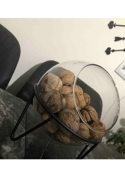 Şık Siyah Dekoratif Yükseltici Ayak, Cam Saksı ve Meyvelik Için fırsatları