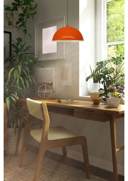 Parlak Turuncu Tekli Sarkıt Avize, Modern ve Şık Aydınlatma, Ev ve Iş Yeri Dekoru modelleri