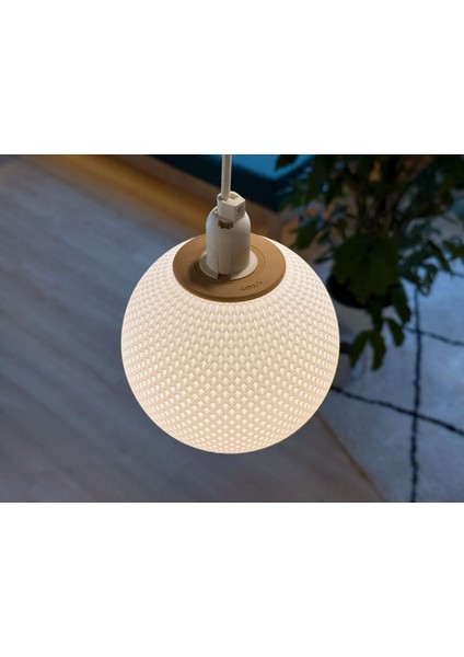 Modern Doku Desenli Yuvarlak LED Avize, Sıcak Işık ve E27 Duy ile Şık Aydınlatma fiyatları