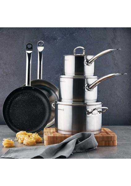 Saten 16X4 cm Çift Saplı Paella Tavası, Şık ve Dayanıklı Mutfak Gereci