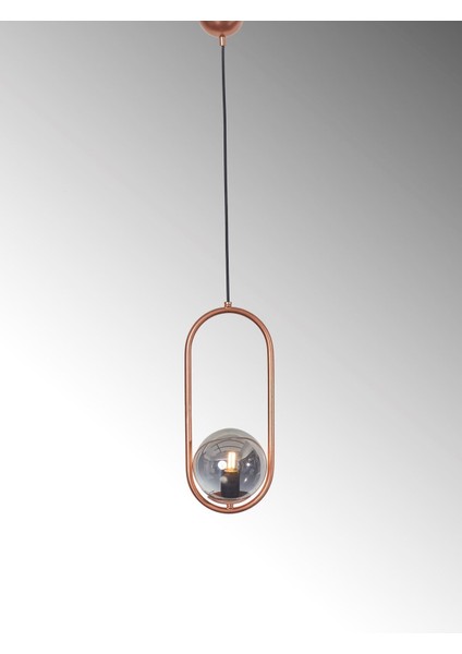 Şık Füme Camlı Metal Sarkıt Avize, Zarif ve Modern Tasarım indirimleri