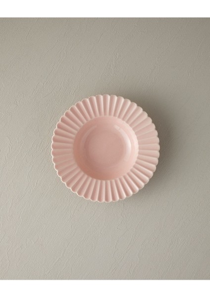 Pembe Fiore Bone China Çukur Tabak, Şık ve Zarif Ev Dekoru Parçası fiyatları