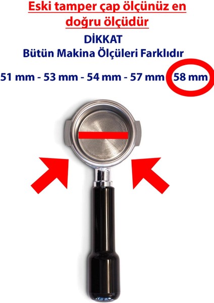 Paslanmaz Çelik 58MM Espresso Tamper, Renkli, Kolay Kullanım fiyatları