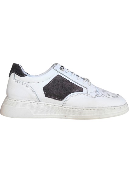 Erkek W Shoes Hakiki Deri Lastik Bağcıklı El Yapımı Sneaker Nubuk Deri Detaylı Ayakkabı 25WM0315