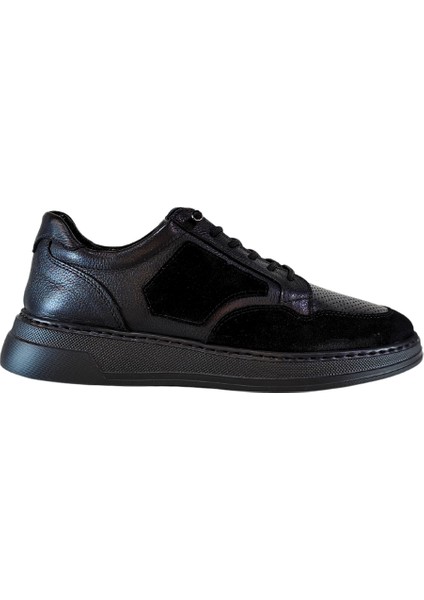 Erkek W Shoes Hakiki Deri Lastik Bağcıklı El Yapımı Sneaker Nubuk Deri Detaylı Ayakkabı 25WM0315