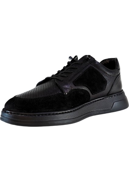Erkek W Shoes Hakiki Deri Lastik Bağcıklı El Yapımı Sneaker Nubuk Deri Detaylı Ayakkabı 25WM0315 fırsatları