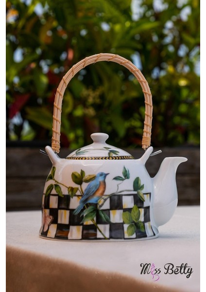 Hasır Saplı Demlik 500-999 Ml, Şık ve Kullanışlı Çay Demleme Aracı