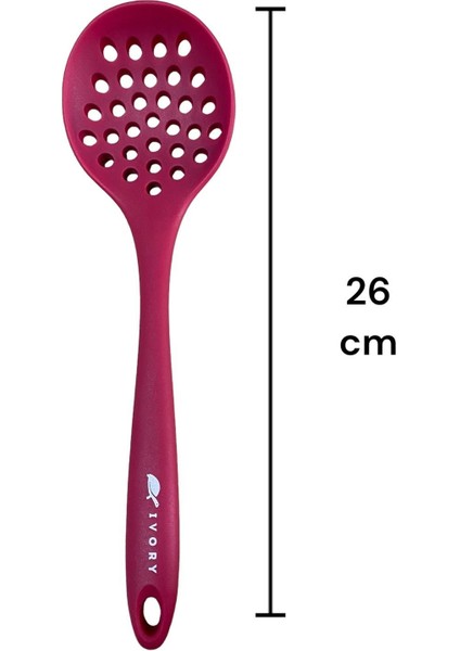 Isıya Dayanıklı Silikon Kepçe ve Kaşık Seti 5 Prç, Renkli, Dayanıklı ve Kullanışlı modelleri