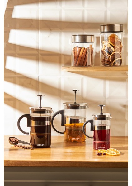 Turuncu French Press 600 Ml, Şık ve Kullanışlı Kahve Demleme Aracı indirimleri