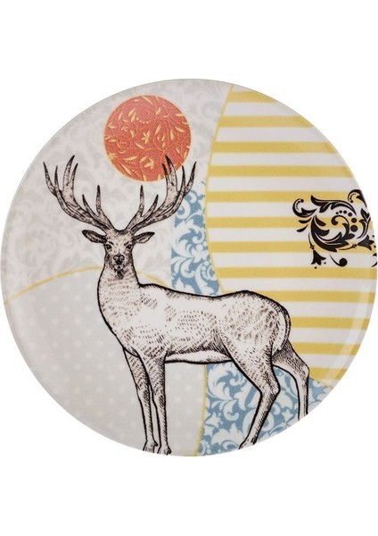 6 Kişilik Renkli Seramik Pasta ve Tatlı Takımı, 21 Cm, Şık ve Kullanışlı Set