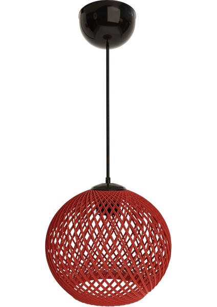 Turuncu Sarkıt Top Avize, Siyah Kablo, Modern ve Şık Aydınlatma Seçeneği modelleri