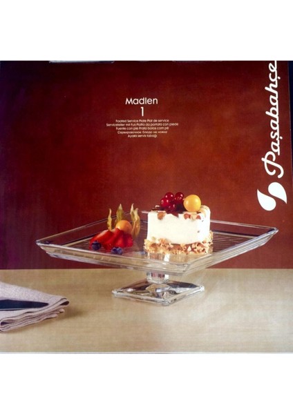 Beyaz Kare Ayaklı Servis Tabağı, Şık ve Kullanışlı Ev Dekorasyonu Ürünü