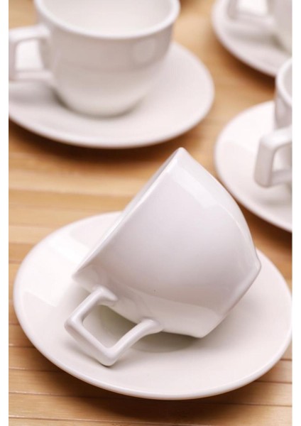 6’lı Beyaz Kahve Fincan Takımı, Şık ve Kullanışlı Set fırsatları