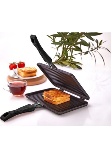 Maxi Granit Döküm Tost Makinesi, Lezzetli Tostlar Için Şık ve Dayanıklı Tasarım